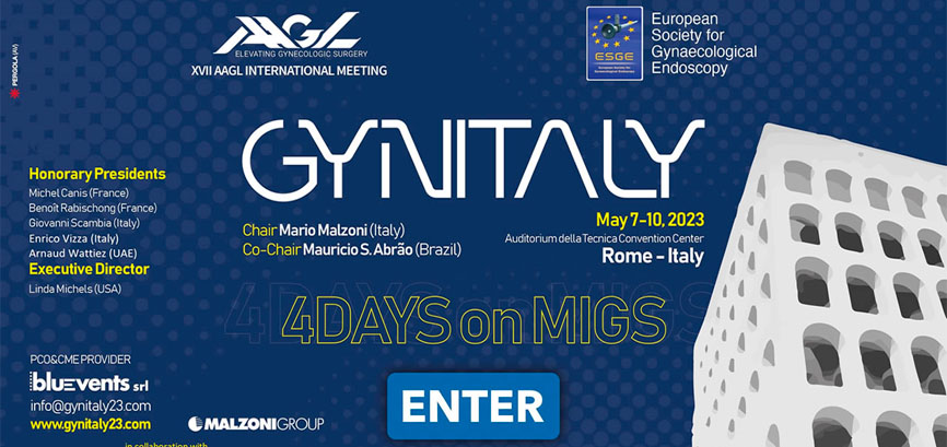Il Prof. Mario Mignini Renzini ha partecipato a AAGL Meeting, Gynitaly, 7 maggio 2023, Roma